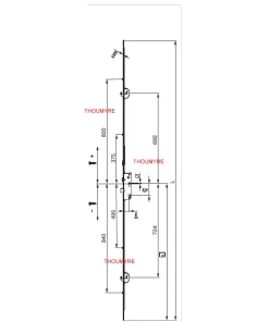 Serrure MACO G-TA E92-2 CROCHETS 4 GALETS – 244122