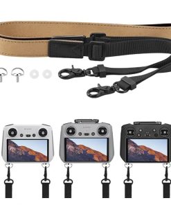 Sangle de Cou Denim & Microfibre Réglable pour Radiocommandes DJI RC / RC 2 / RC Pro / RC Pro 2