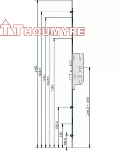 serrure GU fercomatic 6-32299-RR-40/70-4 Galets